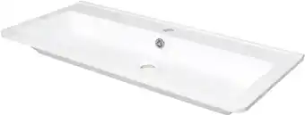 miami vask slimline 90cm hvid til miami badmøbel 47,5x90cm