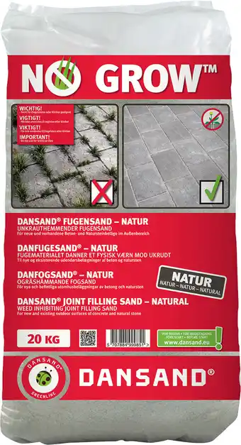 Johannes Fog no grow danfugesand natur 20 kg (Skalflex) tilbud