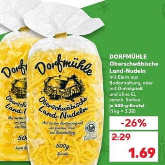 Kaufland DE Dorfmühle Oberschwäbische Land- Nudeln tilbud