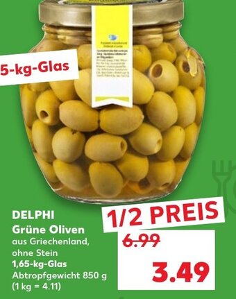 Kaufland DE Delphi Grüne Oliven tilbud