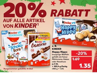 Kaufland Kinder Happy Hippo tilbud