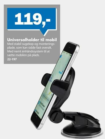 Biltema Universalholder til mobil tilbud