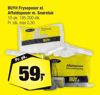 Calle Buyit fryseposer el. affaldsposer m. snøreluk tilbud
