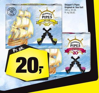 Calle Skipper's pipes original el. sea salt tilbud