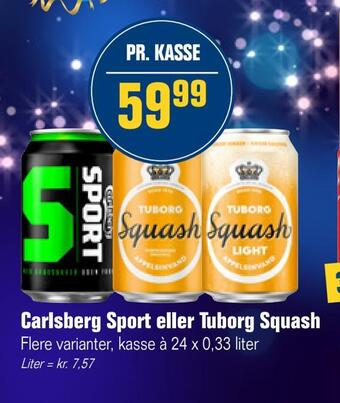 Otto Duborg Carlsberg sport eller tuborg squash tilbud