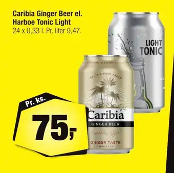 Caribia ginger beer el. harboe tonic light