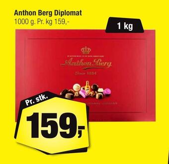 Calle Anthon berg diplomat tilbud