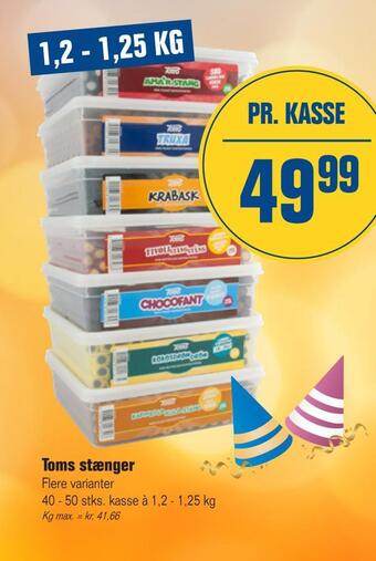 Otto Duborg Toms stænger tilbud