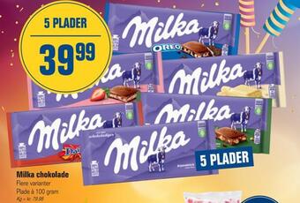 Otto Duborg Milka chokolade tilbud