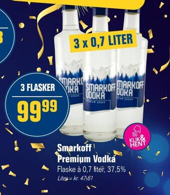 Otto Duborg Smarkoff premium vodka tilbud