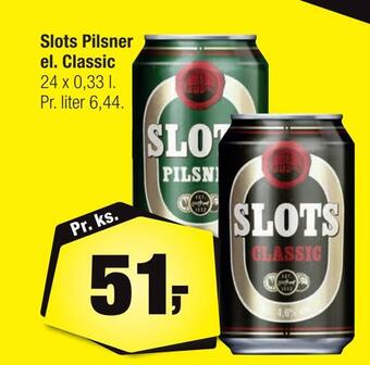 Calle Slots pilsner el. classic tilbud