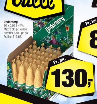 Calle Underberg tilbud