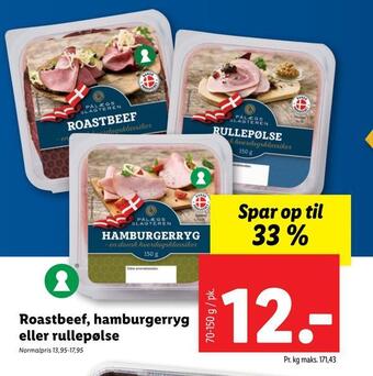 Roastbeef, hamburgerryg eller rullepølse