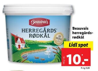 Lidl Beauvais herregårdsrødkål tilbud