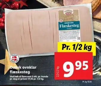 Lidl Dansk ovnklar flæskesteg tilbud