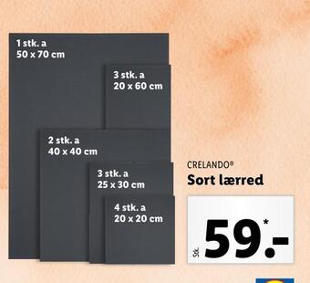 Lidl Sort lærred tilbud