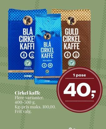 Dagli'Brugsen Cirkel kaffe tilbud