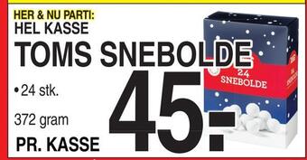 ABC Lavpris Toms snebolde tilbud