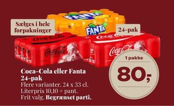 Dagli'Brugsen Coca-cola eller fanta tilbud