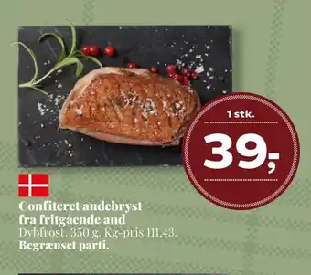 Dagli'Brugsen Confiteret andebryst fra fritgående and tilbud