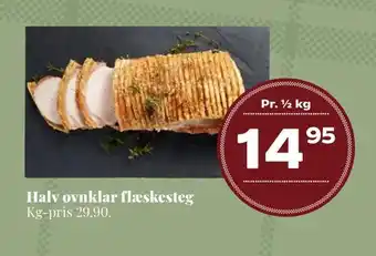 Halv ovnklar flæskesteg