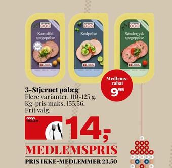 Dagli'Brugsen 3-stjernet pålæg tilbud