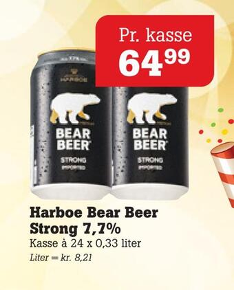 Poetzsch Padborg Harboe bear beer strong 7,7% tilbud