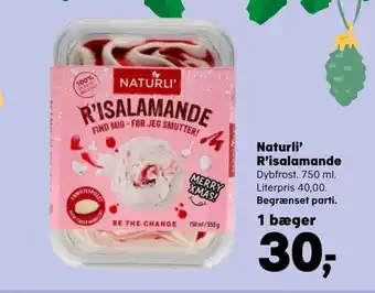 Kvickly Naturli' r'isalamande tilbud
