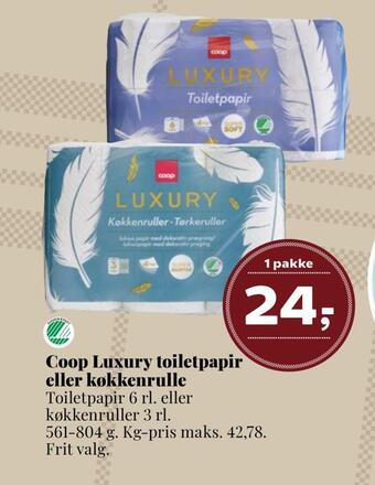 Coop luxury toiletpapir eller køkkenrulle