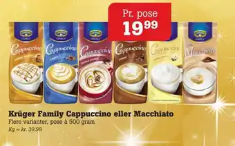 Poetzsch Padborg Krüger family cappuccino eller macchiato tilbud