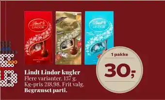Lindt lindor kugler