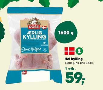 Kvickly Hel kylling tilbud