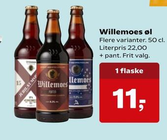 Dagli'Brugsen Willemoes øl tilbud
