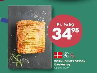 Kvickly Bornholmergrisen flæskesteg tilbud