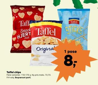 Kvickly Taffel chips tilbud