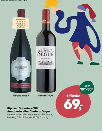 Kvickly Ripasso superiore villa annaberta eller chateau segur tilbud