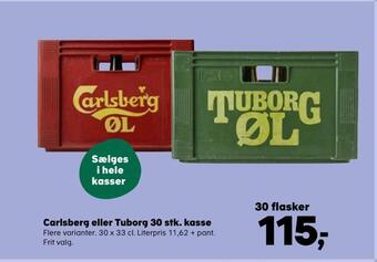 Carlsberg eller tuborg 30 stk. kasse