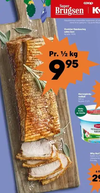 Kvickly Ovnklar flæskesteg uden ben tilbud