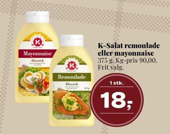 Dagli'Brugsen K-salat remoulade eller mayonnaise tilbud