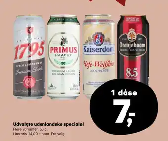 Kvickly Udvalgte udenlandske specialøl tilbud