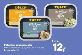 Pålækker pålægssalater