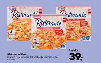 SuperBrugsen Ristorante pizza tilbud