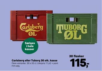 Carlsberg eller tuborg 30 stk. kasse