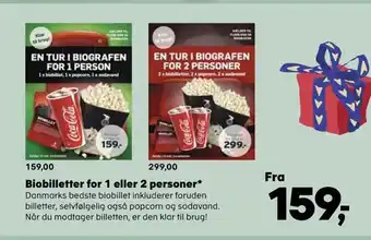 SuperBrugsen Biobilletter for 1 eller 2 personer tilbud