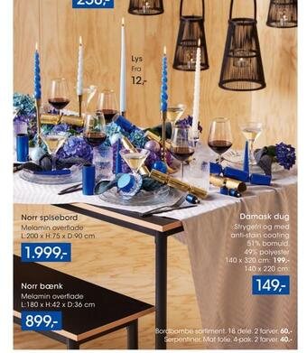 Bilka Norr spisebord tilbud