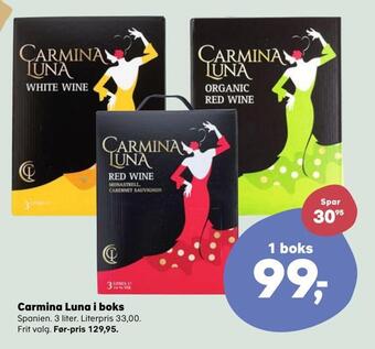 SuperBrugsen Carmina luna i boks tilbud