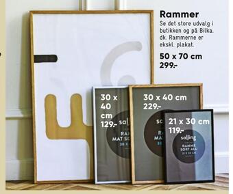 Bilka Rammer tilbud
