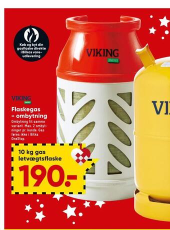 Bilka Flaskegas - ombytning tilbud