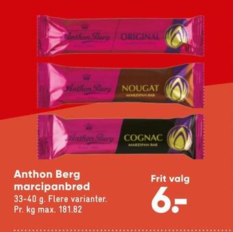 Bilka Anthon berg marcipanbrød tilbud