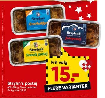 Bilka Stryhn's postej tilbud